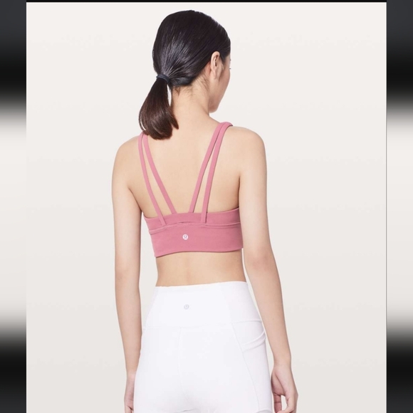 Lululemon Bind & Cross Bra Moss Rose - Picture 2 of 7
